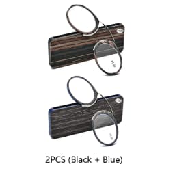 NONOR Men Women Magnifying Nose Clip Portable No Arm Reading Glasses TR90 Ultralight With Box +1.0+1.5 To +3.0