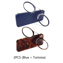 NONOR Men Women Magnifying Nose Clip Portable No Arm Reading Glasses TR90 Ultralight With Box +1.0+1.5 To +3.0