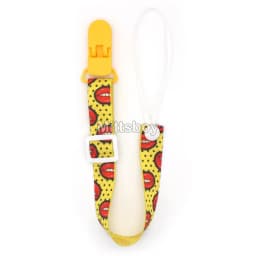 Fixed Button Baby Pacifier Clips Chains Ribbon Dummy Soother Holder Chains Anti-drop Buckle Strap for Pacifier Baby Feeding Gift