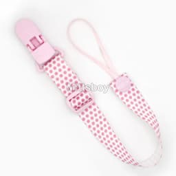 Fixed Button Baby Pacifier Clips Chains Ribbon Dummy Soother Holder Chains Anti-drop Buckle Strap for Pacifier Baby Feeding Gift