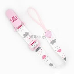 Fixed Button Baby Pacifier Clips Chains Ribbon Dummy Soother Holder Chains Anti-drop Buckle Strap for Pacifier Baby Feeding Gift