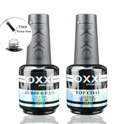 OXXI Basis Base and Top Coat for Gel Varnish 15ml Semipermanent Nail Polish UV Matte Top Manicure Acid-free Primer Rubber Gellac