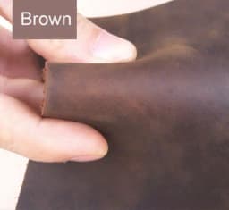 Crazy Horse Leather Material DIY Hand Leathercraft Vintage Oil Tanned Leather Piece Pull-Up Cowhide First Layer of Leather