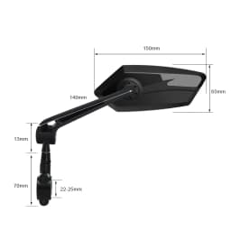 Bicyle Rear View Mirror Two-Color Wide Angle Reflector Clear Wide Range Bike Rearview Mirrors Cycling Flexible Left Right Mirror