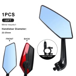 Bicyle Rear View Mirror Two-Color Wide Angle Reflector Clear Wide Range Bike Rearview Mirrors Cycling Flexible Left Right Mirror