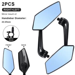 Bicyle Rear View Mirror Two-Color Wide Angle Reflector Clear Wide Range Bike Rearview Mirrors Cycling Flexible Left Right Mirror