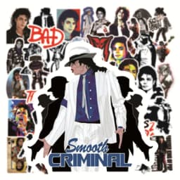 10/30/50PCS Rock Star Singer Michael Jackson Graffiti Stickers Motorcycle Luggage Guitar Skateboard Classic Toy Cool Sticker