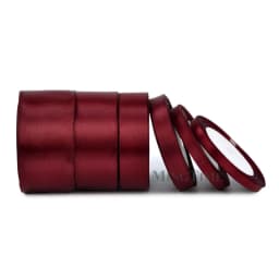 Burgundy Satin Ribbon 25yards 6mm 10mm 15mm 25mm 38mm 50mm Sash Gift Bow Handmade DIY Craft Wedding Party Supply Decoration