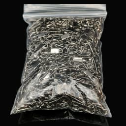 50pcs Winter Ice Fishing Goods Swivel Fishing Connector Pin Bearing Rolling Swivel Snap Fastlock Clips Fishhook Lure TacklePesca