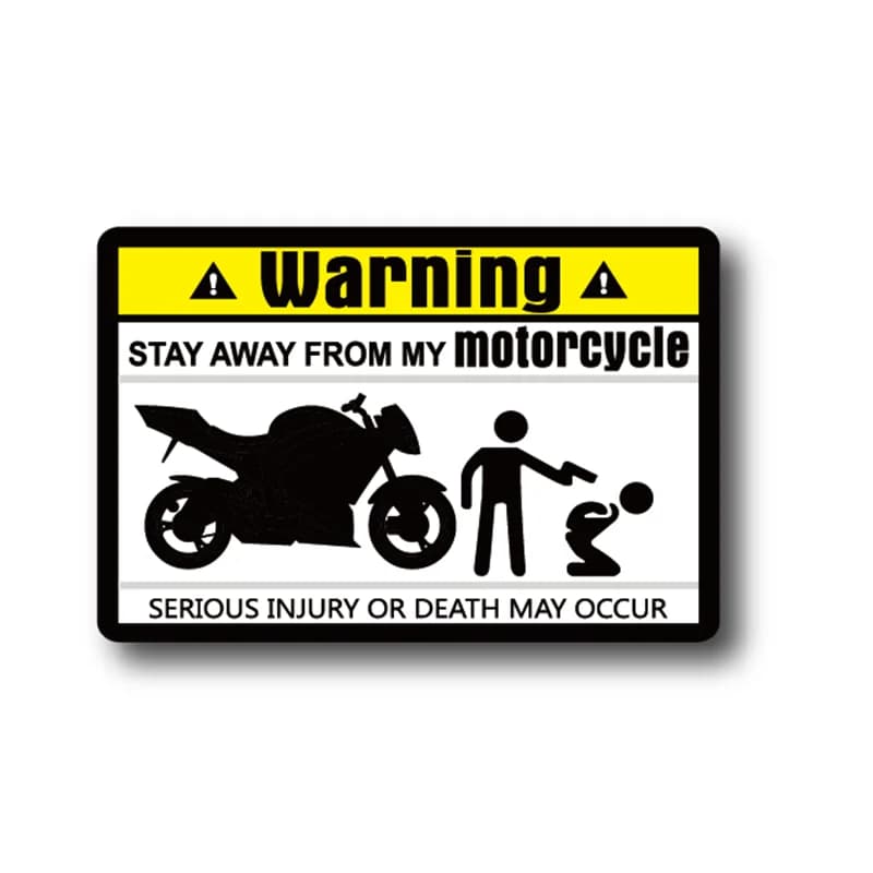 Dont Touch Warning Mark Unique Decal Car Sticker Decals for Motorbike Motorcycle 8cmx5.3cm