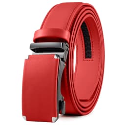 DOOPAI Mens Leather Belt Automatic Genuine Leather Belts Leisure Fashion Ratchet Belts for Men Pants Waistband Ремень