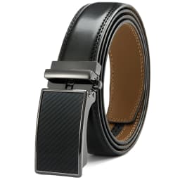 DOOPAI Mens Leather Belt Automatic Genuine Leather Belts Leisure Fashion Ratchet Belts for Men Pants Waistband Ремень