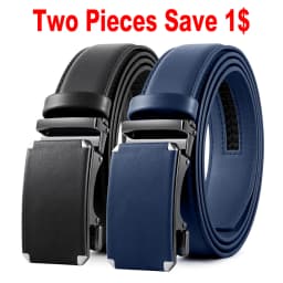 DOOPAI Mens Leather Belt Automatic Genuine Leather Belts Leisure Fashion Ratchet Belts for Men Pants Waistband Ремень