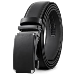 DOOPAI Mens Leather Belt Automatic Genuine Leather Belts Leisure Fashion Ratchet Belts for Men Pants Waistband Ремень