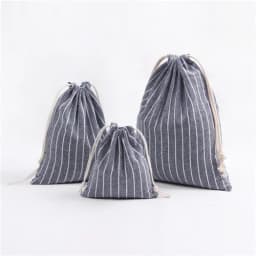 Package Pocket Storage Organizer Bag Cotton Fabric Drawstring Cosmetic Towel Cloth Stroage Bags Toiletry Bag Case