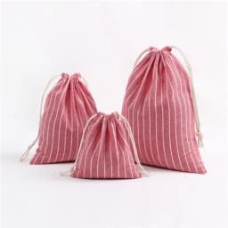 Package Pocket Storage Organizer Bag Cotton Fabric Drawstring Cosmetic Towel Cloth Stroage Bags Toiletry Bag Case