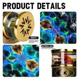 MORLENS 12 Constellation Kaleidoscope With Crystals and Healing Stones  Handmade Customized Birthday Gift Toy For Man Woman