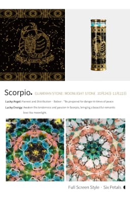 MORLENS 12 Constellation Kaleidoscope With Crystals and Healing Stones  Handmade Customized Birthday Gift Toy For Man Woman
