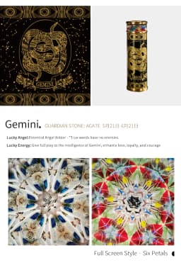 MORLENS 12 Constellation Kaleidoscope With Crystals and Healing Stones  Handmade Customized Birthday Gift Toy For Man Woman