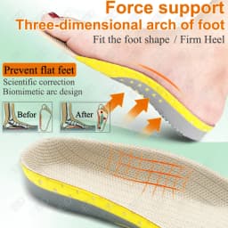 Premium Orthotic Gel Insoles Orthopedic Flat Foot Health Sole Pad For Shoes Insert Arch Support Pad For Plantar fasciitis Unisex