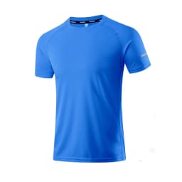Solid Color Polyester T Shirts Men Clothing Gym Clothing Slim Fit Athletic Wear Camiseta Casual T-Shirt Running Ftness Tops Tees