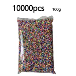 10000pcs / Bag 2.6mm Mini Hama Beads Kids DIY Toy Colormixing White Black Skin Color Fuse Beads Learning Toys for Children