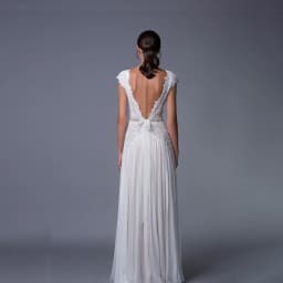 Boho Wedding Dresses 2026 Bohemian Wedding Gowns with Cap Sleeves V Neck Open Back Pleated Skirt Elegant A Line Gown Customized