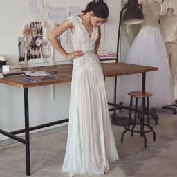 Boho Wedding Dresses 2026 Bohemian Wedding Gowns with Cap Sleeves V Neck Open Back Pleated Skirt Elegant A Line Gown Customized