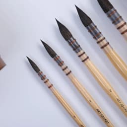 ArtSecret Stationery 20RQ Pure Squirrel Hair Paint Artistic Art Supplies Brushes For Watercolor Drawing