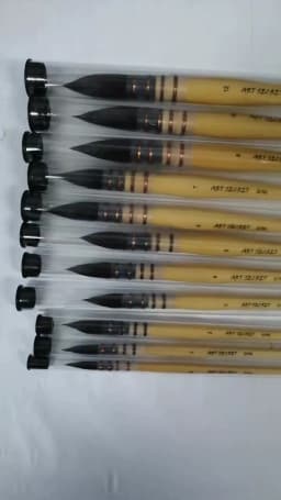 ArtSecret Stationery 20RQ Pure Squirrel Hair Paint Artistic Art Supplies Brushes For Watercolor Drawing