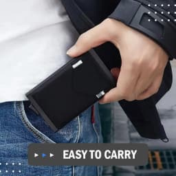 Slim Aluminum Wallet With Elasticity Back Pouch ID Credit Card Holder Mini RFID Wallet Automatic Pop up Bank Card Case