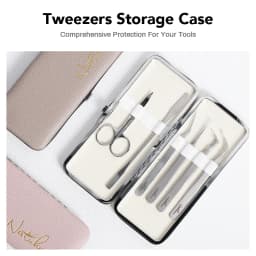 NATUHANA Anti-static Straight Eyelash Extension Tweezers Industrial Precision Curved Straight Lash Eyebrow Tweezers Makeup Tools