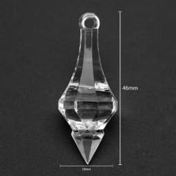 Camal 30Pcs Colorful 18*46mm Hanging Pendant Pointed Drop Chandelier Acrylic Crystal Bead Home Wedding Party Craft Decoration