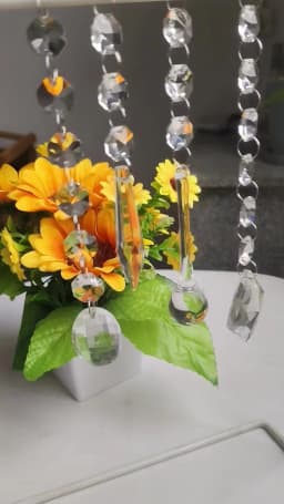 Camal 30Pcs Colorful 18*46mm Hanging Pendant Pointed Drop Chandelier Acrylic Crystal Bead Home Wedding Party Craft Decoration