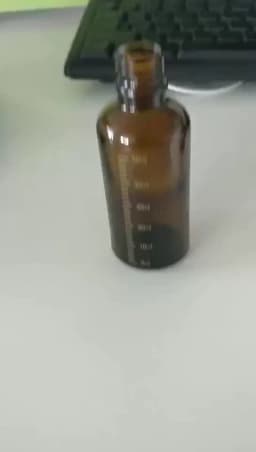 Dropper Bottles with Scale 5ml-100ml Reagent Eye Drop Amber Glass Aromatherapy Liquid Pipette Bottle Refillable Bottles Travel