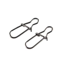 30Pcs/Lot Stainless Steel Hook Fast Clip Lock Snap Swivel Fishing Solid Rings Safety Snaps Fishing Hook Connector Fishing Tackle