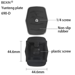 BEXIN Quick Release Plate Camera Plate Tripod Head Plate Adapter With 1/4 Screw For Yunteng Velbon 690 590 600 Camera Tripod