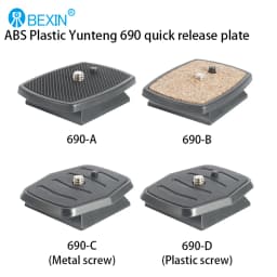BEXIN Quick Release Plate Camera Plate Tripod Head Plate Adapter With 1/4 Screw For Yunteng Velbon 690 590 600 Camera Tripod