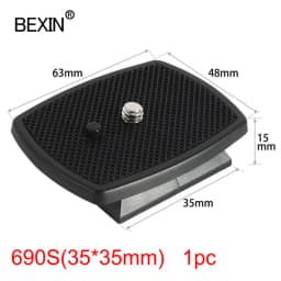 BEXIN Quick Release Plate Camera Plate Tripod Head Plate Adapter With 1/4 Screw For Yunteng Velbon 690 590 600 Camera Tripod