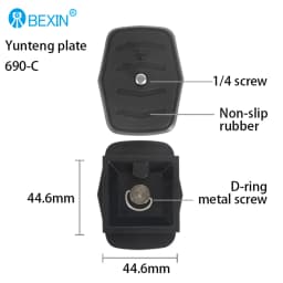 BEXIN Quick Release Plate Camera Plate Tripod Head Plate Adapter With 1/4 Screw For Yunteng Velbon 690 590 600 Camera Tripod