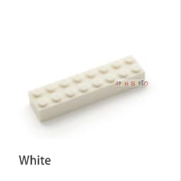 20pcs DIY Building Blocks Thick 2x8 Dots Educational Creative Toys for Children Figures Plastic Bricks Size Compatible With 3007