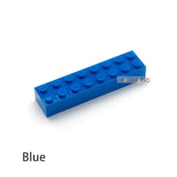 20pcs DIY Building Blocks Thick 2x8 Dots Educational Creative Toys for Children Figures Plastic Bricks Size Compatible With 3007