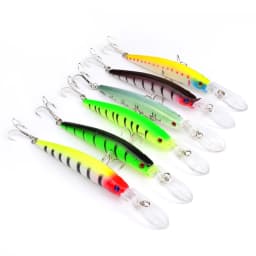 Minnow Fishing Lures Wobbler  Hard Bait 145mm 15.5g With 6# Hooks Sea Fishing Crankbait Stripe Jerkbait Bwobblers For Pike Perch