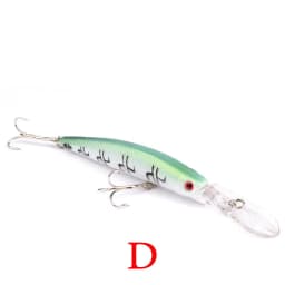 Minnow Fishing Lures Wobbler  Hard Bait 145mm 15.5g With 6# Hooks Sea Fishing Crankbait Stripe Jerkbait Bwobblers For Pike Perch