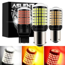 2pcs 1156 BA15S P21W BAU15S PY21W 7440 W21W P21/5W 1157 BAY15D 7443 3157 LED Bulbs 144smd Lamp Reverse Turn Signal Light 12V