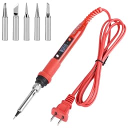 JCD 80W Electric Soldering Iron LCD Digital Display Adjustable Temperature Soldering Iron Tips 220V Welding Repair Tools 908S