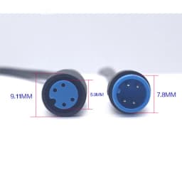 M8 2 3 4 5 6 Pin DC Electric Bicycle Butt Joint Plug waterproof female male Connector Wiring Scooter Brake Cable Signal 20CM