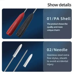 Back Probe Instrument Parts Accessories Test Probe Multimeter 2Mm Interface Very Diameter 0.7mm Fine Tester Puncture