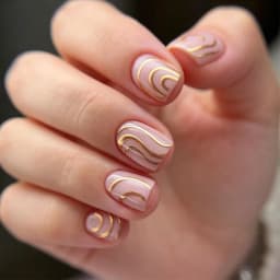 24Pcs Short Square Coffin False Nails Square Fake Nails with Glue French Glitter Wearable Acrylic Nails Set Press on Nail Tips