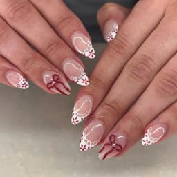 24pcs/Box Long Coffin False Nails Art Rose with Glue Wearable Nude Pink White Color Jelly Nails Tips Full Cover Press on Nails